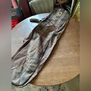 Dakine Plaid Tartan Nylon Waterproof Zip Snowboard Bag